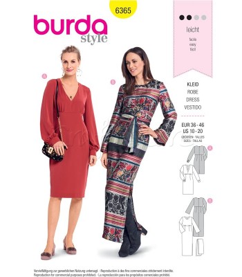 Burda Πατρόν  για Φορέματα 6365