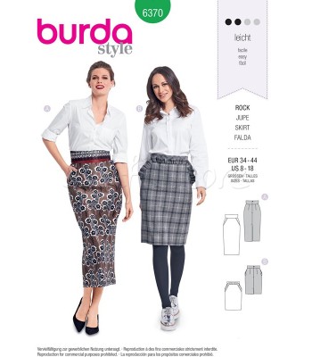 Burda  Πατρόν Φούστες 6370