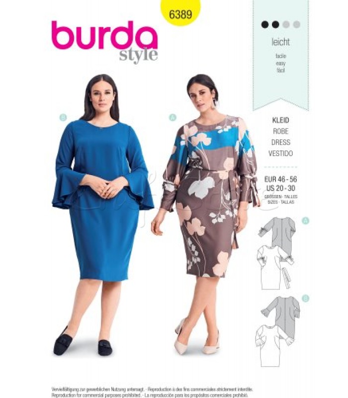 Burda Πατρόν  για Φορέματα 6389