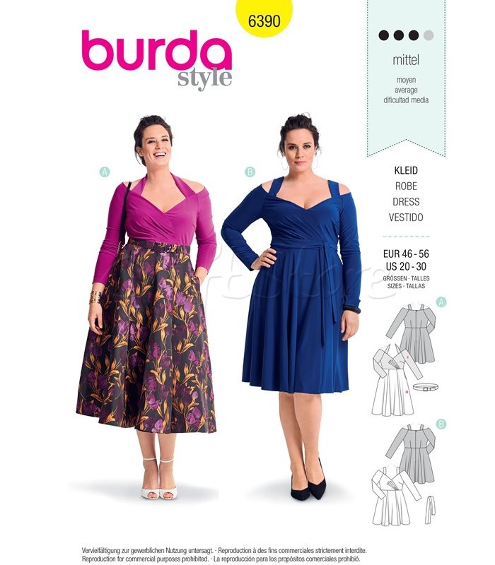 Burda Πατρόν  για Φορέματα 6390