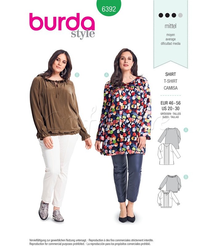 Burda Πατρόν Για Μπλούζες 6392