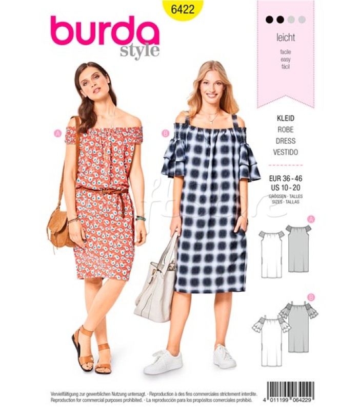 Burda Πατρόν  για Φορέματα 6422