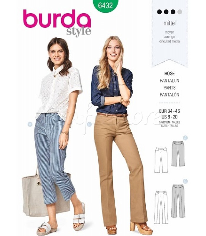  Burda Πατρόν Παντελόνια 6432