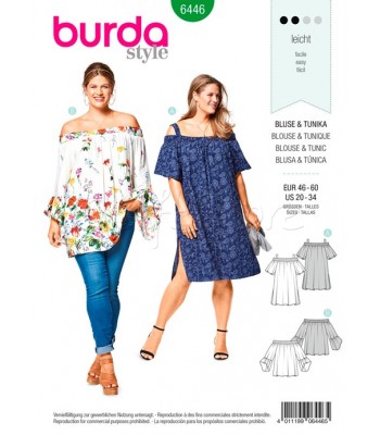 Burda Πατρόν Για Μπλούζα-Φόρεμα 6446