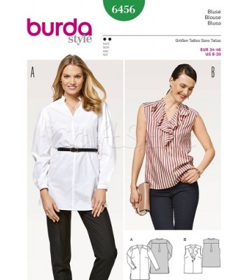  Burda Πατρόν Μπλούζες 6456