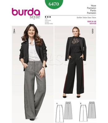  Burda Πατρόν Παντελόνια 6470