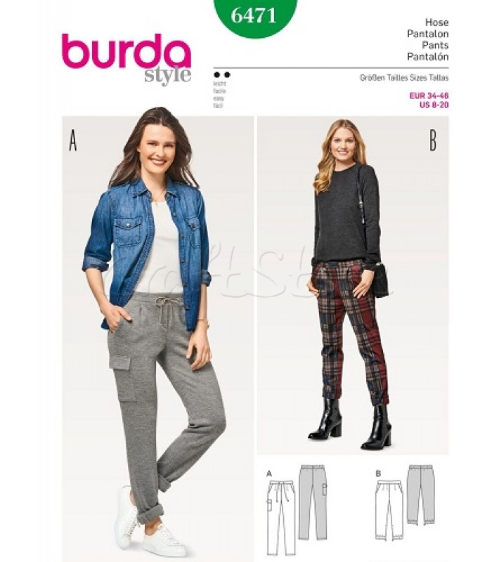  Burda Πατρόν Παντελόνια 6471