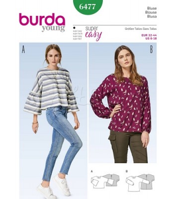  Burda Πατρόν Μπλούζες 6477