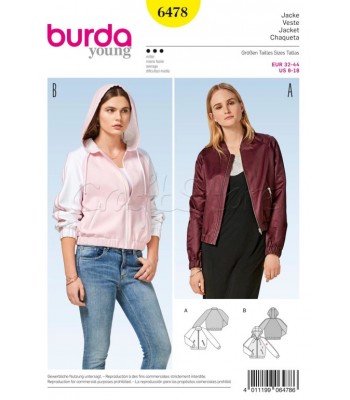  Burda Πατρόν Πανωφόρια 6478