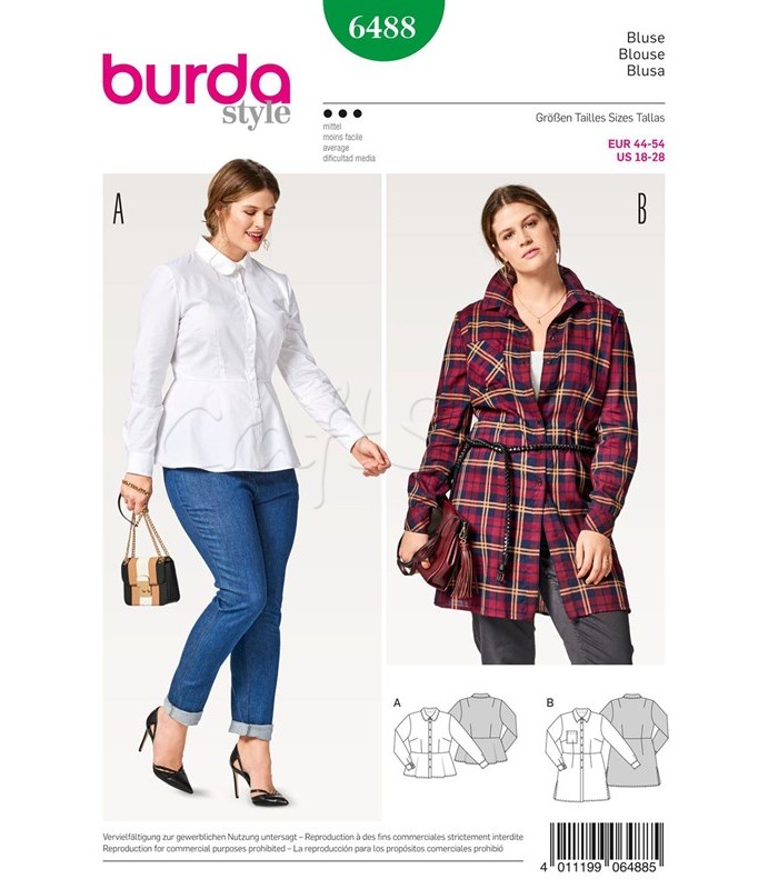 Burda Πατρόν Πουκάμισα 6488