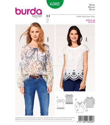 Burda Πατρόν Για Μπλούζες 6502