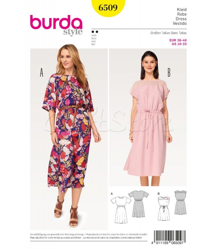 Burda Πατρόν για Φορέματα 6509