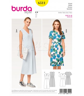 Burda Πατρόν για Φορέματα 6511