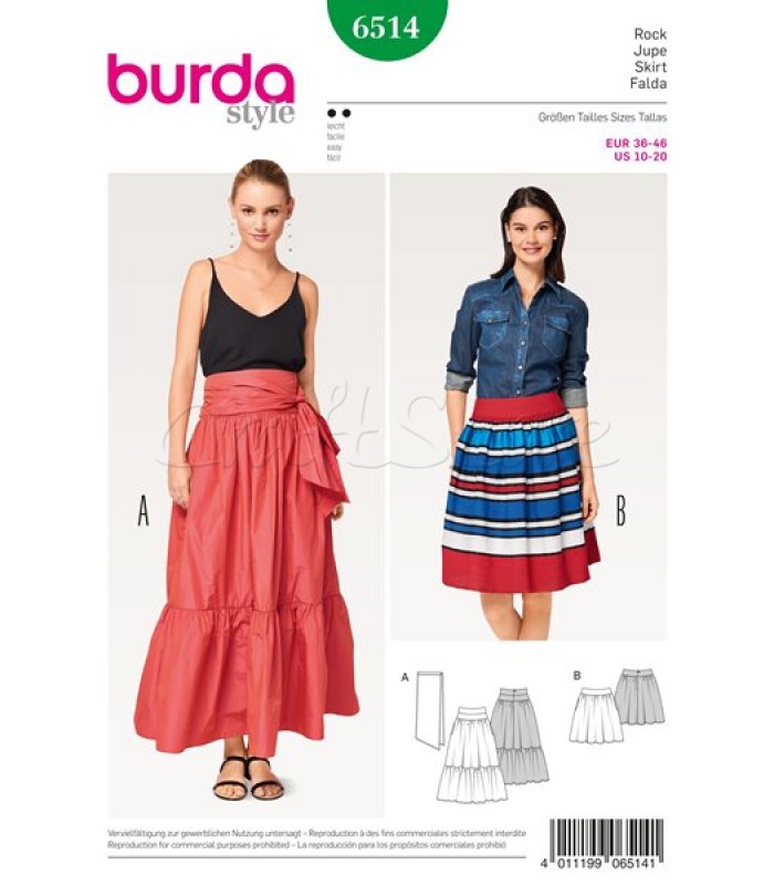 Burda  Πατρόν Φούστες 6514