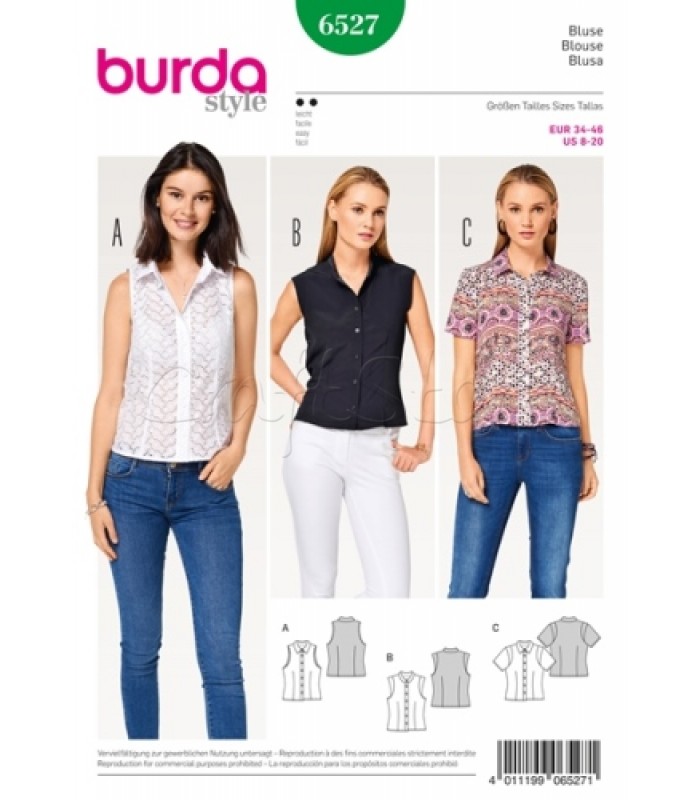 Burda Πατρόν Για Toπ Μπλούζες 6527