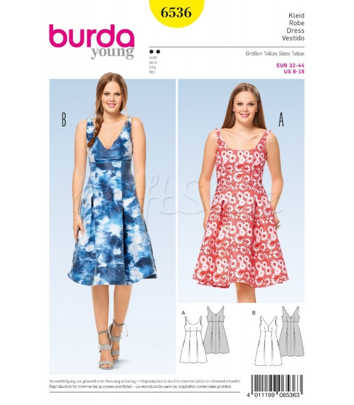 Burda Πατρόν  για Φορέματα 6536