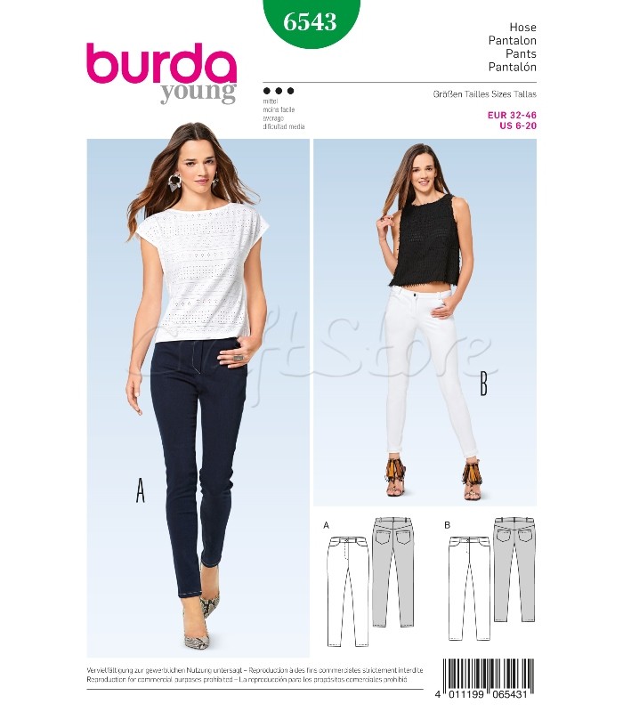 Burda Πατρόν για Παντελόνια 6543