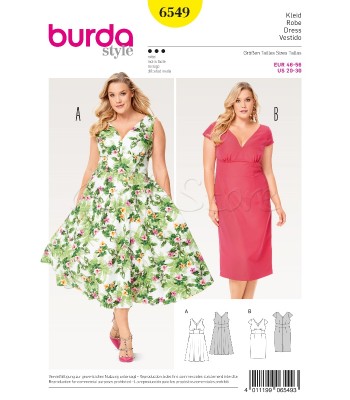  Burda Πατρόν Φορέματα 6549