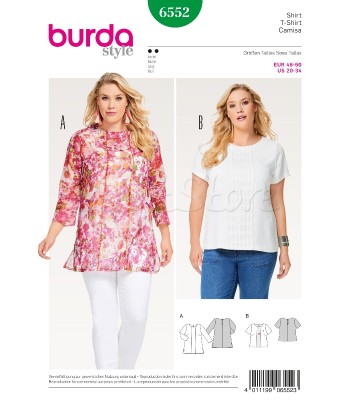  Burda Πατρόν Μπλούζες 6552