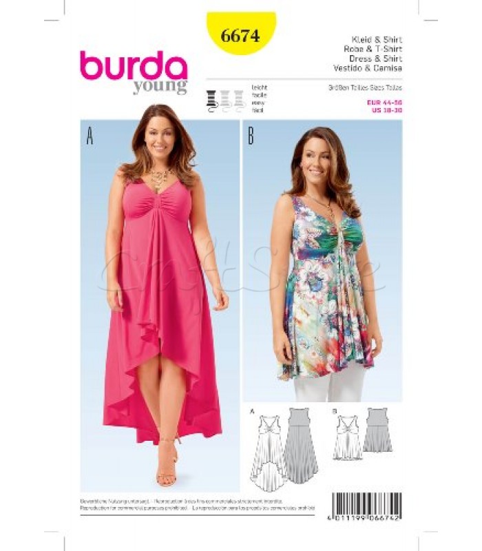 Burda  Πατρόν Φορέματα 6674