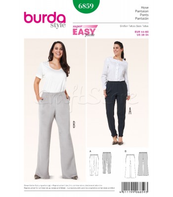 Burda  Πατρόν Παντελόνια 6859