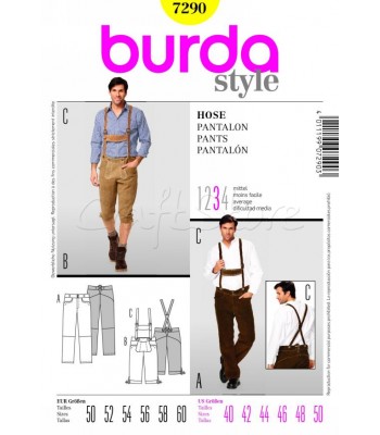 Burda Πατρόν Ανδρικά Παντελόνια 7290