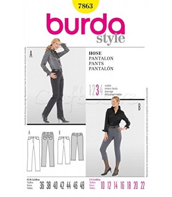 Burda Πατρόν Παντελόνια 7863