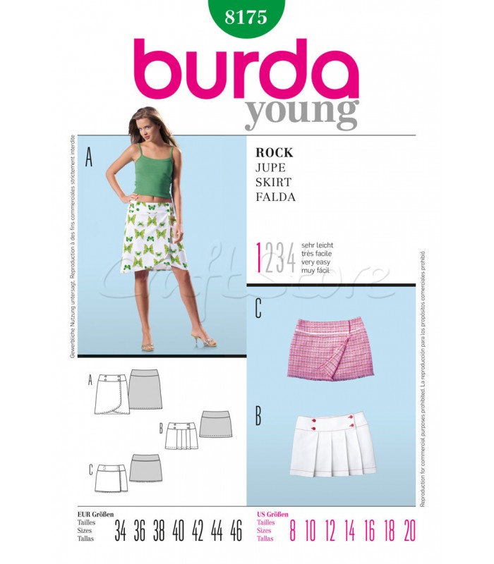 Burda Πατρόν Φουστάκια 8175