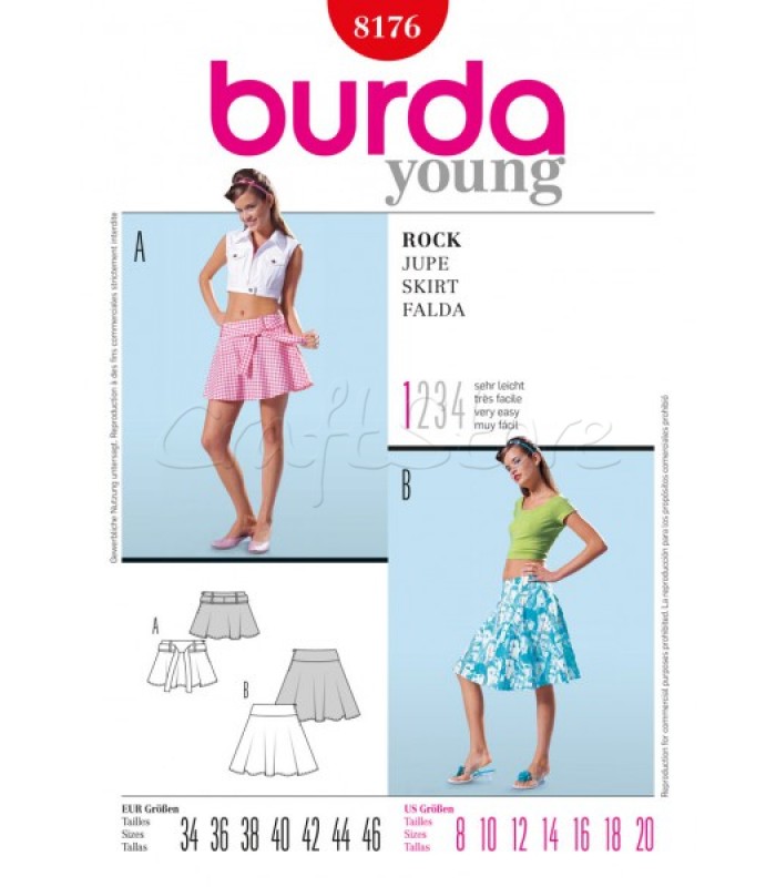 Burda Πατρόν Φουστάκια 8176