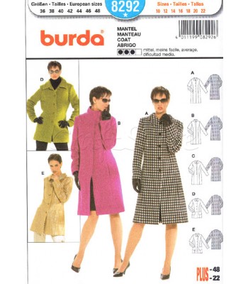 Burda Πατρόν Παλτά  8292