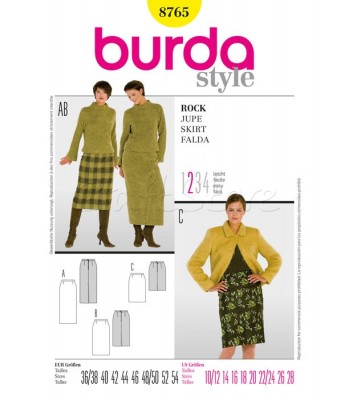 Burda Πατρόν Φούστες 8765