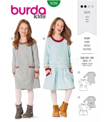 Burda Πατρόν Παιδικά Φορέματα 9286