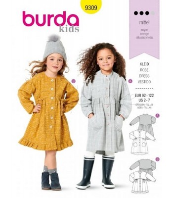 Burda Πατρόν Παιδικά Φορέματα 9309