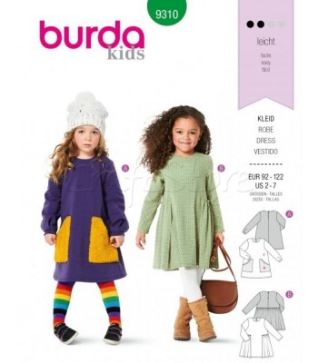 Burda Πατρόν Παιδικά Φορέματα 9310