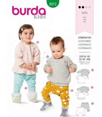 Burda Πατρόν Βρεφικά Ρούχα 9312