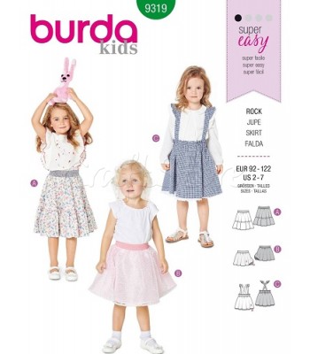Burda Πατρόν Παιδικές Φούστες 9319