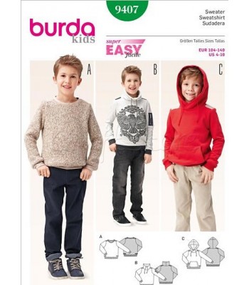 Burda Πατρόν Παιδικές Μπλούζες 9407