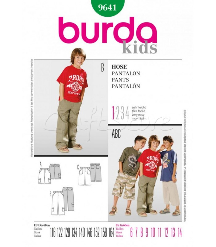 Burda Πατρόν Παντελόνια 9641