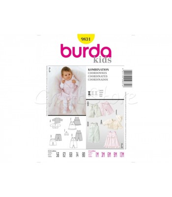 Burda Πατρόν Βρεφικά Ρούχα 9831