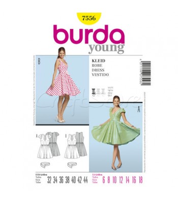 Burda Πατρόν Φορέματα 7556