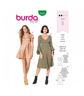  Burda Πατρόν Φορέματα 6205