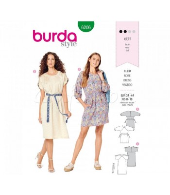  Burda Πατρόν Φορέματα 6206