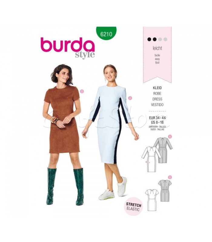  Burda Πατρόν Φορέματα 6210