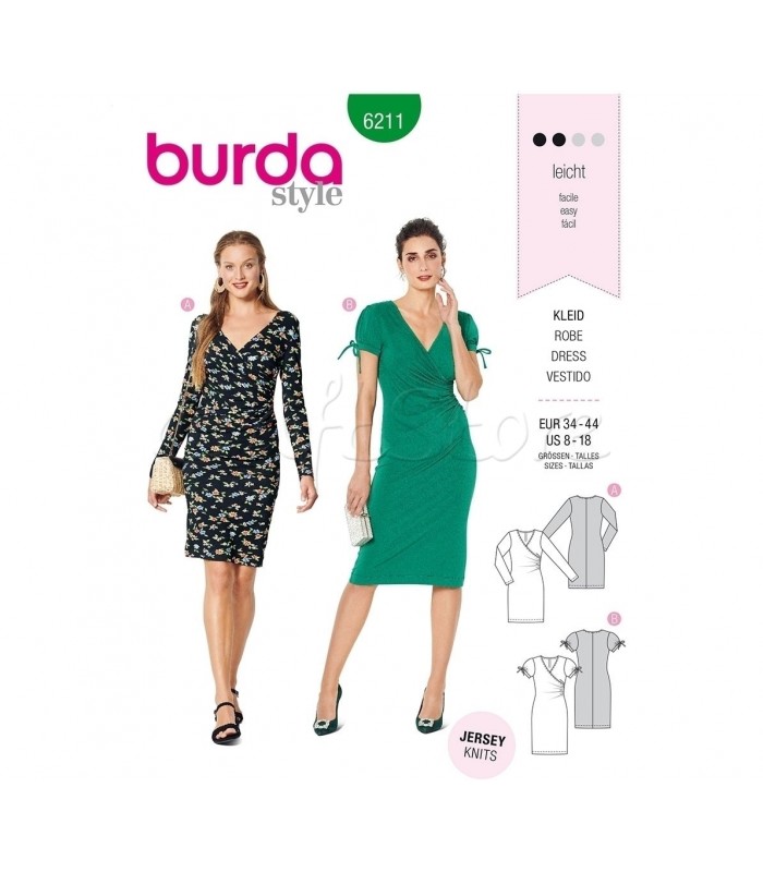  Burda Πατρόν Φορέματα 6211