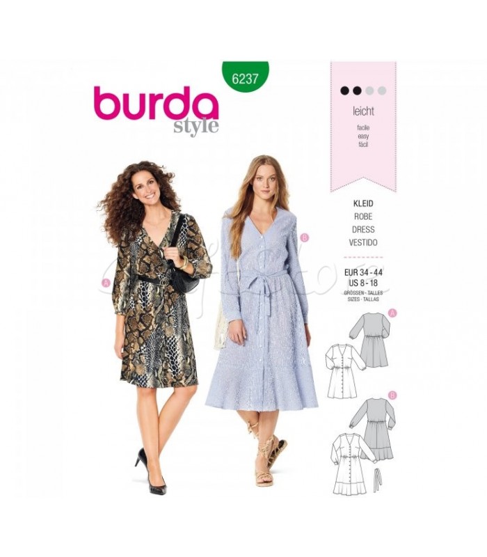  Burda Πατρόν Φορέματα 6237