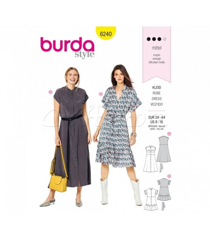  Burda Πατρόν Φορέματα 6240