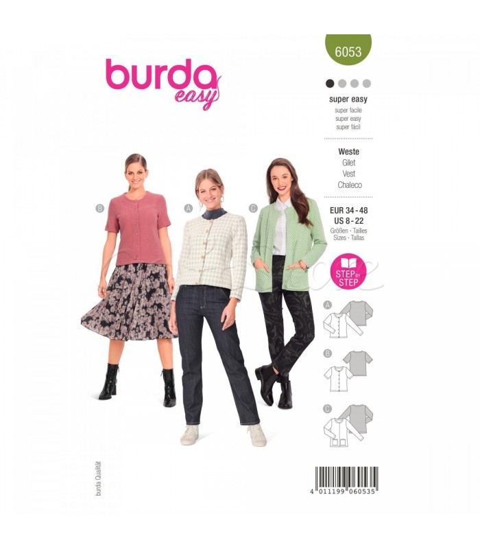  Burda Πατρόν Μπλούζες 6053