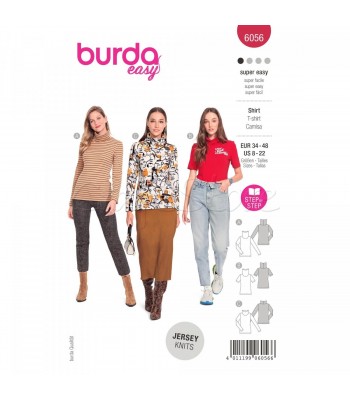  Burda Πατρόν Μπλούζες 6056