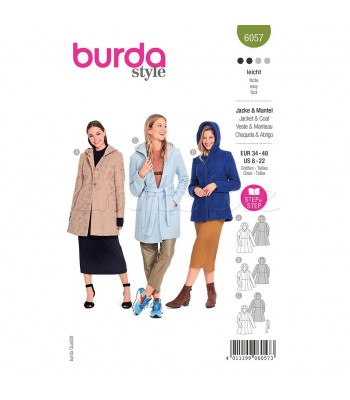  Burda Πατρόν Ζακέτα και Παλτό 6057