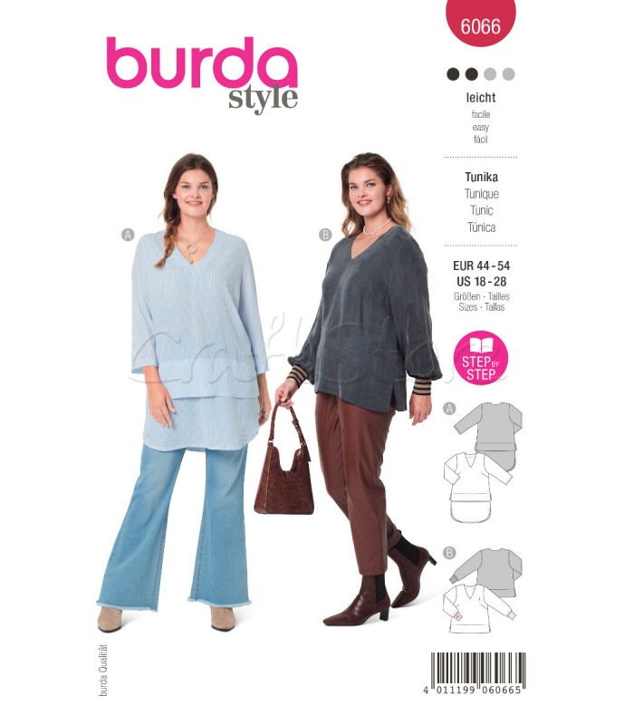  Burda Πατρόν Μπλούζες 6066